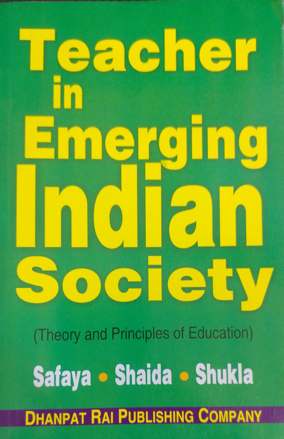 Teacher in Emerging Indian Society (English)
